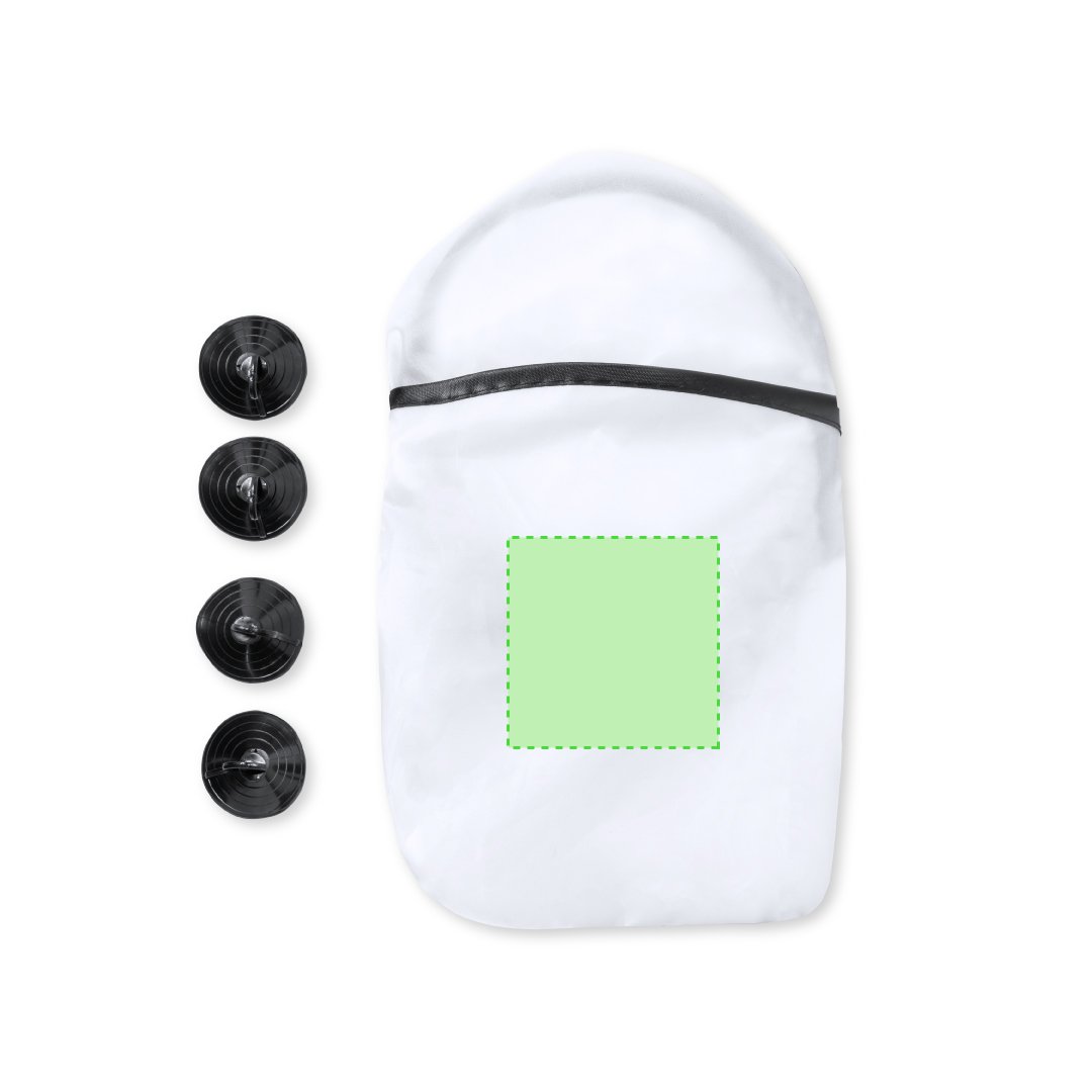 Frente: 80 x 80 mm