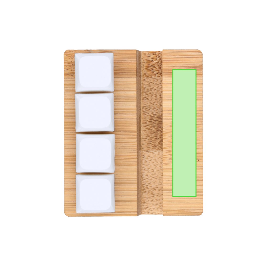 Frente: 60 x 11 mm