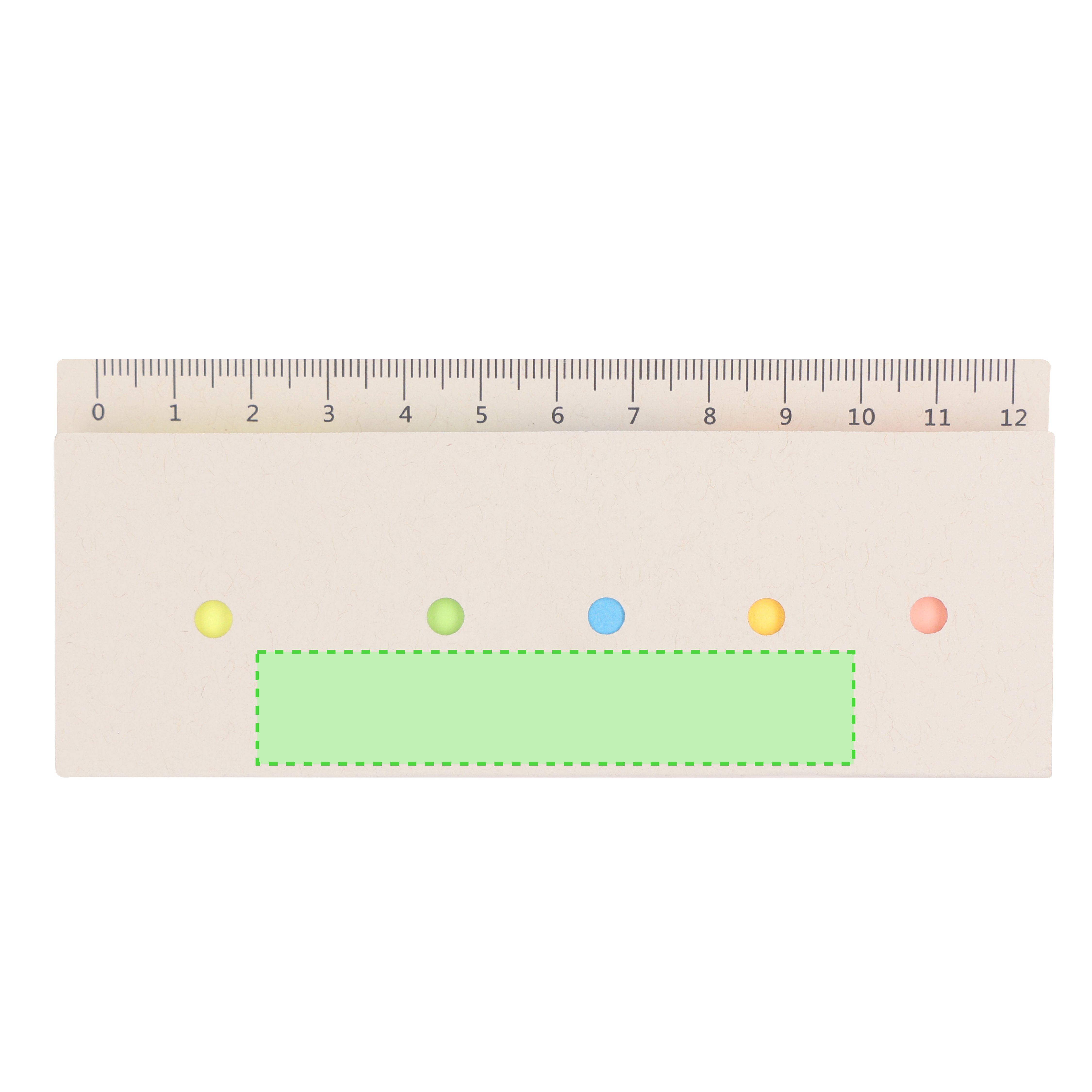 Frente: 80 x 10 mm
