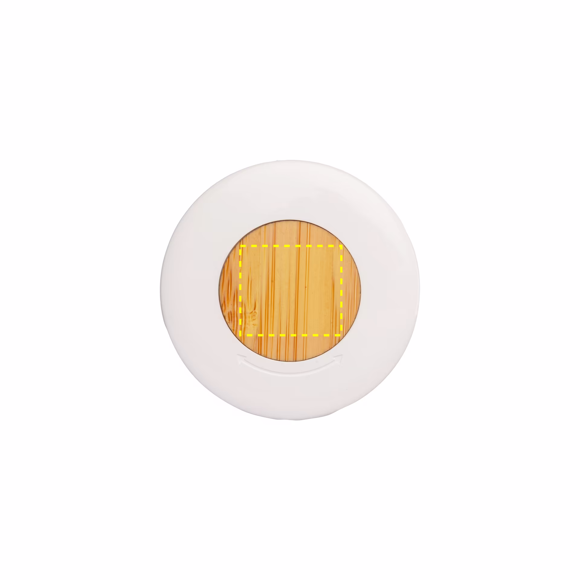 Frente: 2.5 cm x 2.5 cm