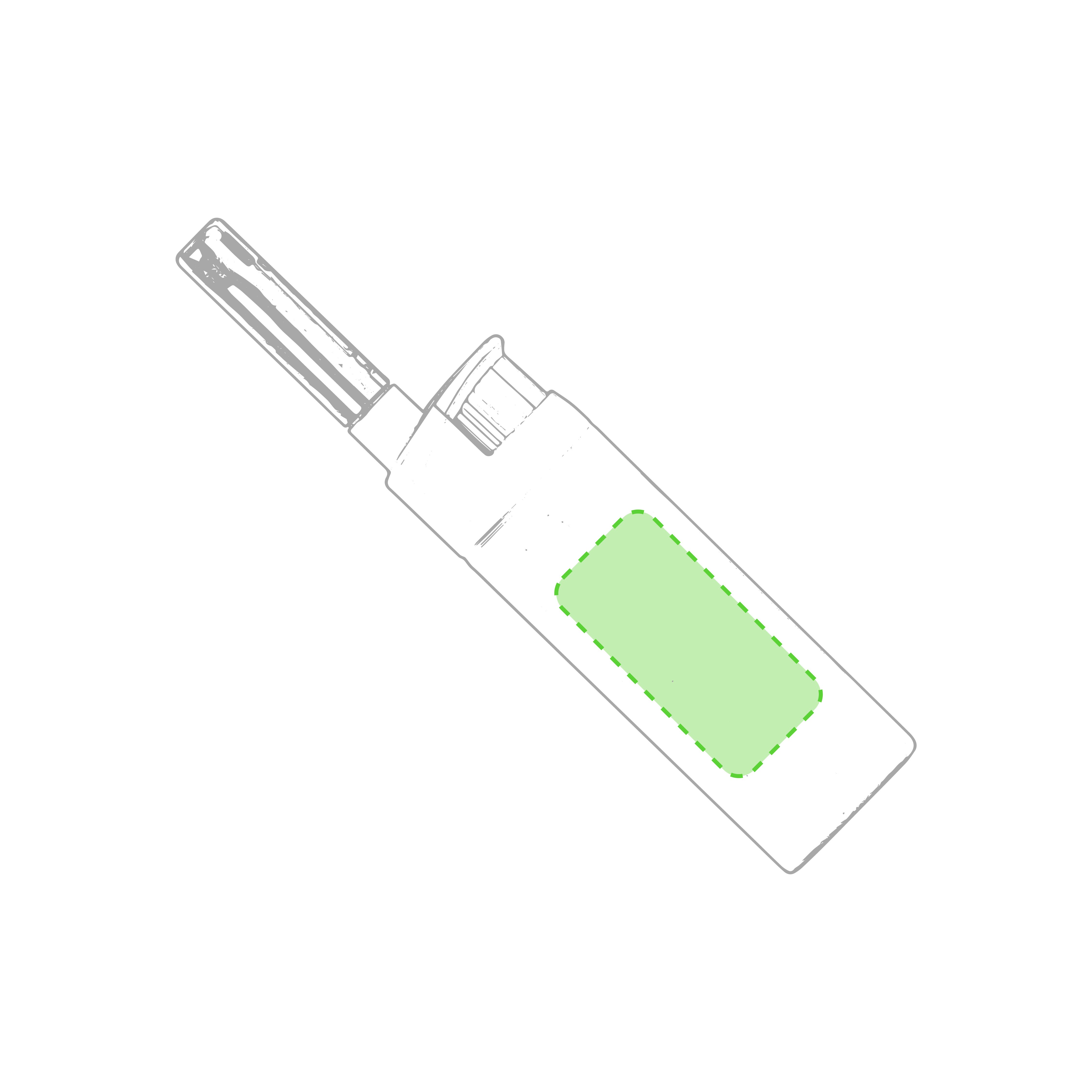 Frente: 30 x 15 mm
