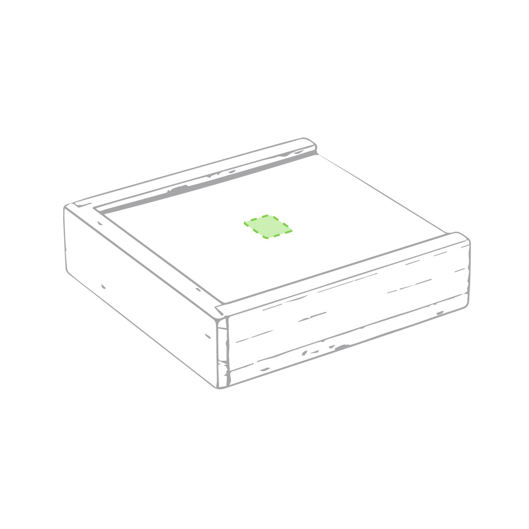 Frente: 20 x 20 mm