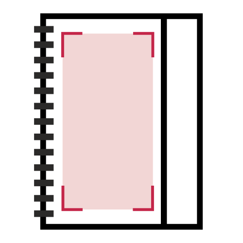 Frente: 100 x 160 mm