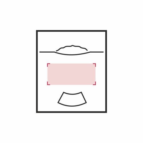 Frente: 70 x 40 mm sul retro