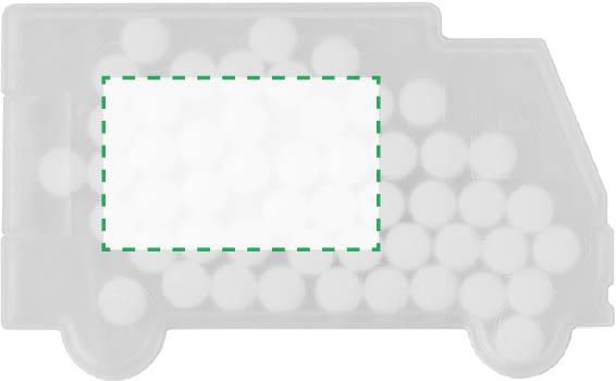 Frente: 40mm x 25mm