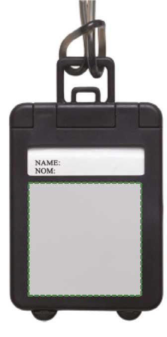 Frente: 40mm x 40mm