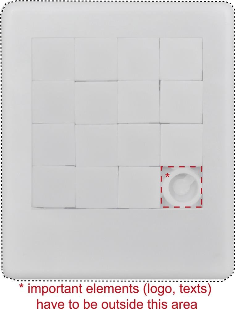 Frente: 75x89 mm