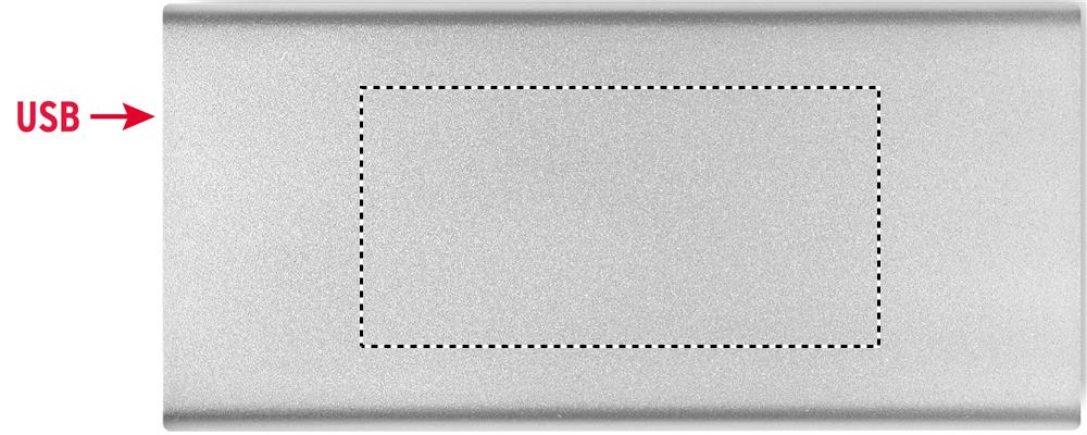 Frente: 80x40 mm