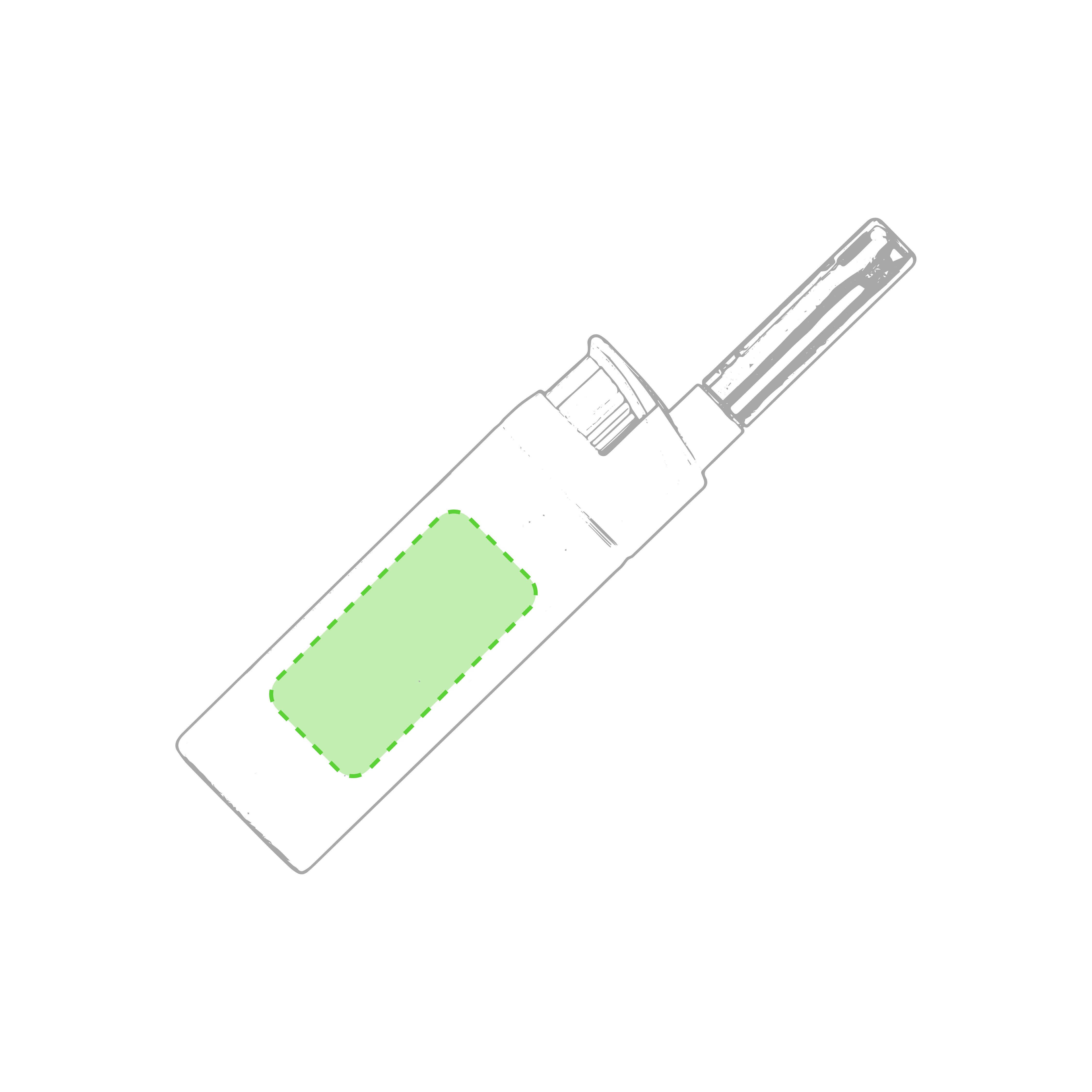 Dorso: 30 x 15 mm