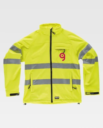 Chaqueta Workshell de alta visibilidad EN ISO 20471 Clase 2