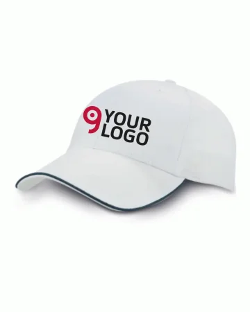 Gorra de 6 paneles rígida con visera curva