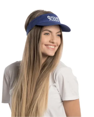 Gorra de algodón con visera ajustable con velcro