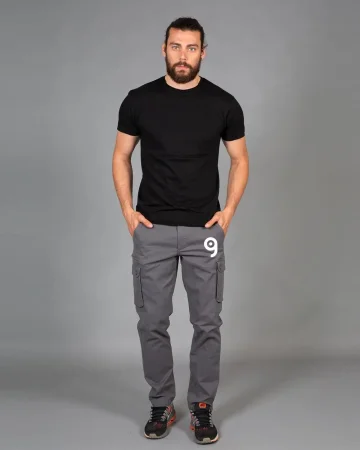 Pantalón France multibolsillos de algodón elástico Regular para hombre