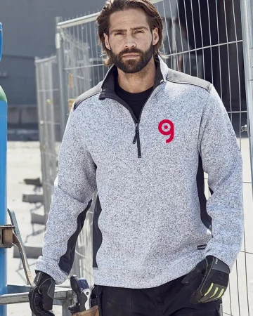 Sudadera de trabajo para hombre con media cremallera