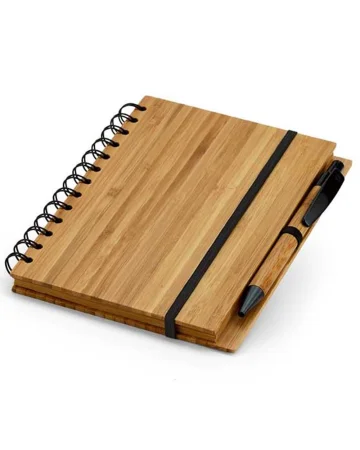 Dickens a5. cuaderno espiral a5 de bambú con papel 100% reciclado