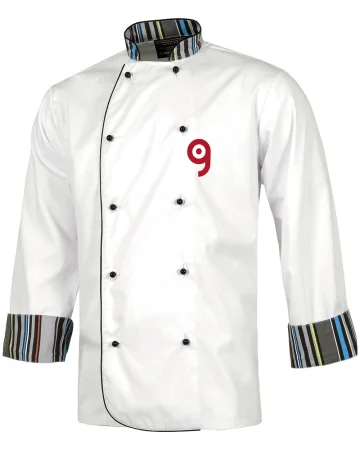 Chaqueta de Cocinero unisex con doble cierre