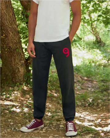 Pantalones de chándal para hombre, dobladillos elásticos, 70% algodón