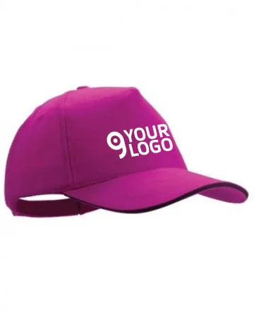 Gorra de algodón peinado Rubec con visera en sandwich