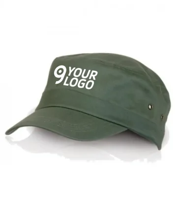 Gorra Saigon Army de algodón peinado en colores caqui de 45g
