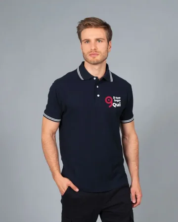 Polo Stuttgart 100% Algodón Piqué Hombre – Corte Regular