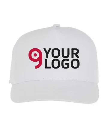Gorra Hades de 5 paneles de algodón con cierre de velcro