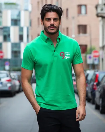 Polo Phuket hombre 100% algodón piqué manga corta regular fit