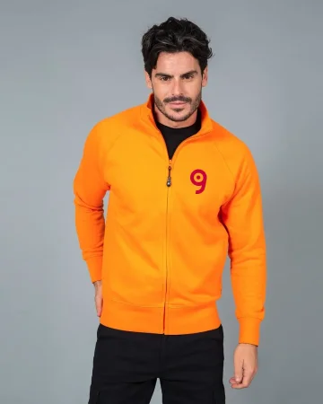 Sudadera de hombre Malasia con cremallera larga, 80% algodón, raglán