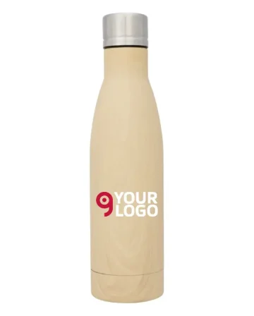 Botella térmica Vasa Wood cobre 500ml acero inoxidable efecto madera