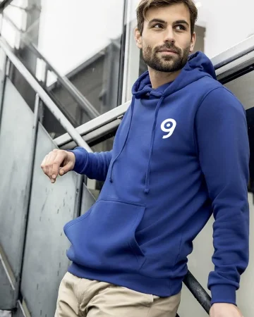 Sudadera con capucha básica para hombre, algodón, capucha, corte regul
