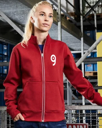 Chaqueta de trabajo de doble faz para mujer en color sólido
