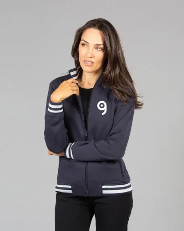 Sudadera Arizona Lady con cremallera, algodón, corte regular, rayas co