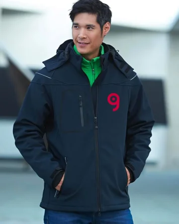 Aqua S Chaqueta Softshell de Invierno para Hombre, Regular, 100% Polié