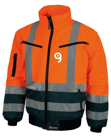 Chaqueta de alta visibilidad con mangas desmontables 2 en 1