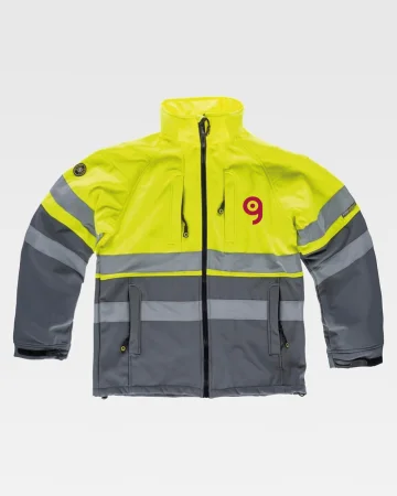 Chaqueta de alta visibilidad Workshell con capucha CL1