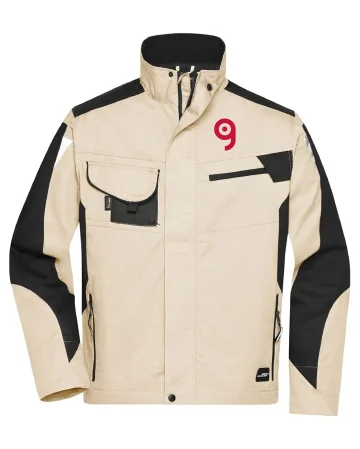 Chaqueta de trabajo resistente para hombre en negro – Resistente y cóm