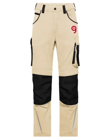 Pantalones de trabajo James & Nicholson stretch reforzados con Cordura