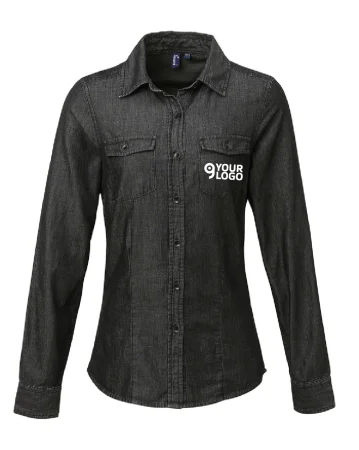 Ladies'â Jeans Stitch Denim Shirt