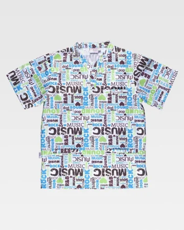 Casaca unisex estampada a prueba de manchas de música