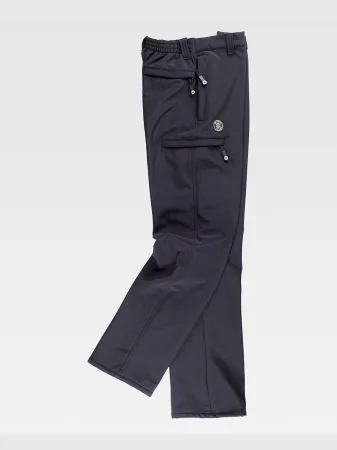 Pantalón Workshell multibolsillos con elástico en la cintura
