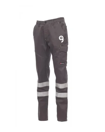 Pantalones de trabajo unisex reflex de algodón con bandas reflectantes