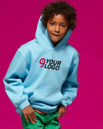 Sudadera Junior con capucha, 80% algodón, lavable a 60°, 300g/m²