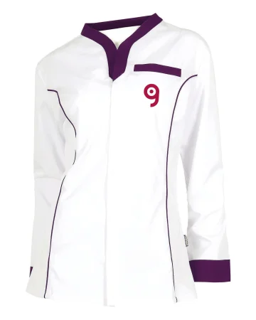 Blusa de mujer con ribetes en contraste