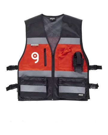 Chaleco Oxford reflectante multi bolsillo 100% poliéster WORKSAFE