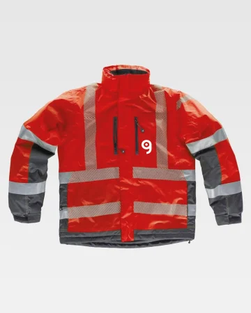 Chamarra Oxford Impermeable con Bandas Reflectantes