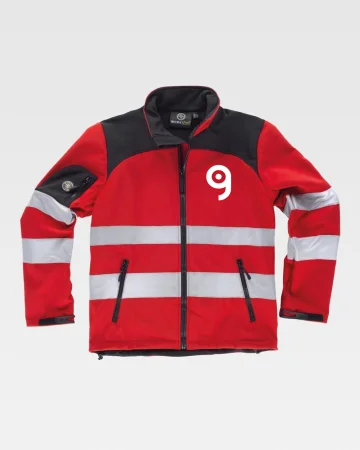 Chaqueta Workshell Ripstop reflectante para hombre cortavientos