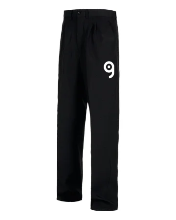 Pantalones de hombre azules con pinzas, rectos de poliéster