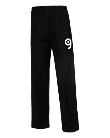 Pantalones rectos para hombre con pinzas y cintura elástica