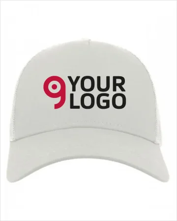 ATRACS Gorra Rapper de 5 paneles de algodón y malla, talla única