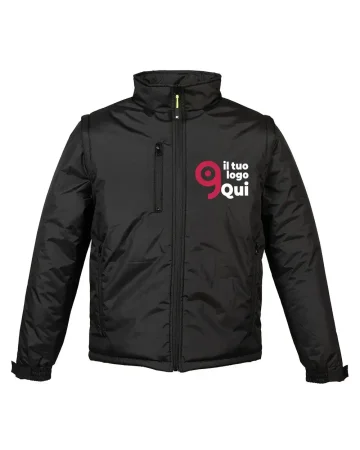 Chaqueta impermeable para hombre 100% poliéster Linz con mangas desmon