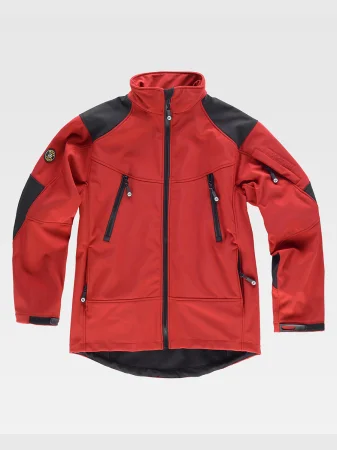 Chaqueta Workshell bicolor cuello alto